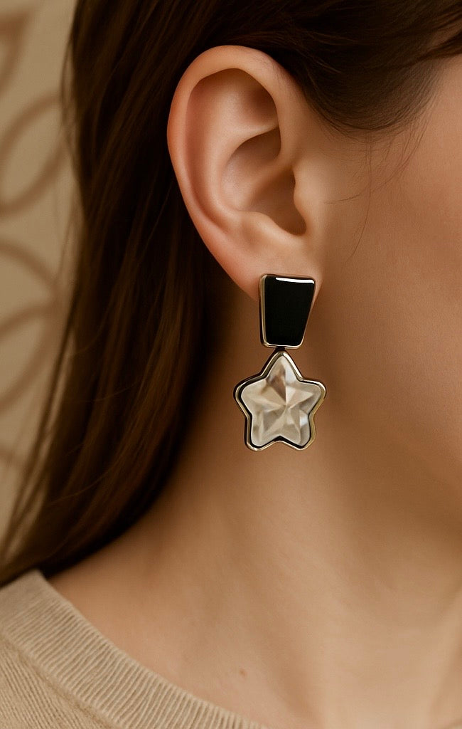 Celeste Star Drop Earrings