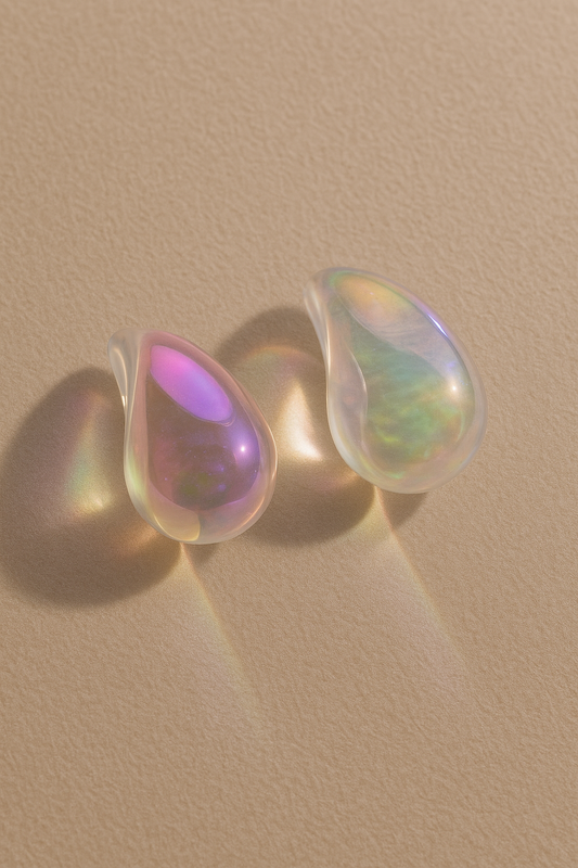 Prism Glow Resin Drop Earrings