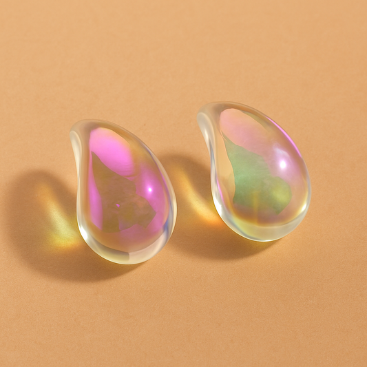 Prism Glow Resin Drop Earrings