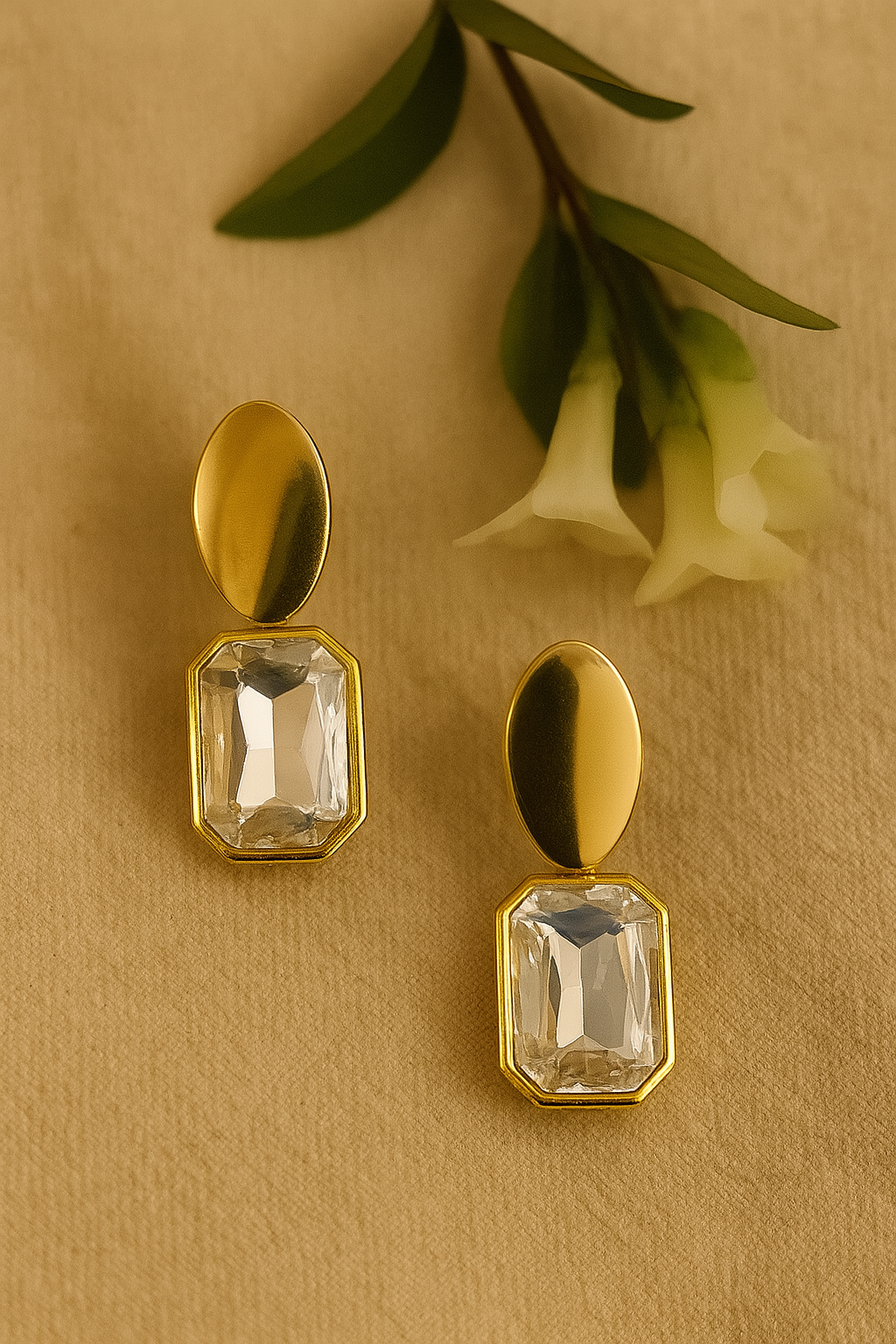 Crystal Radiance Drop Earrings