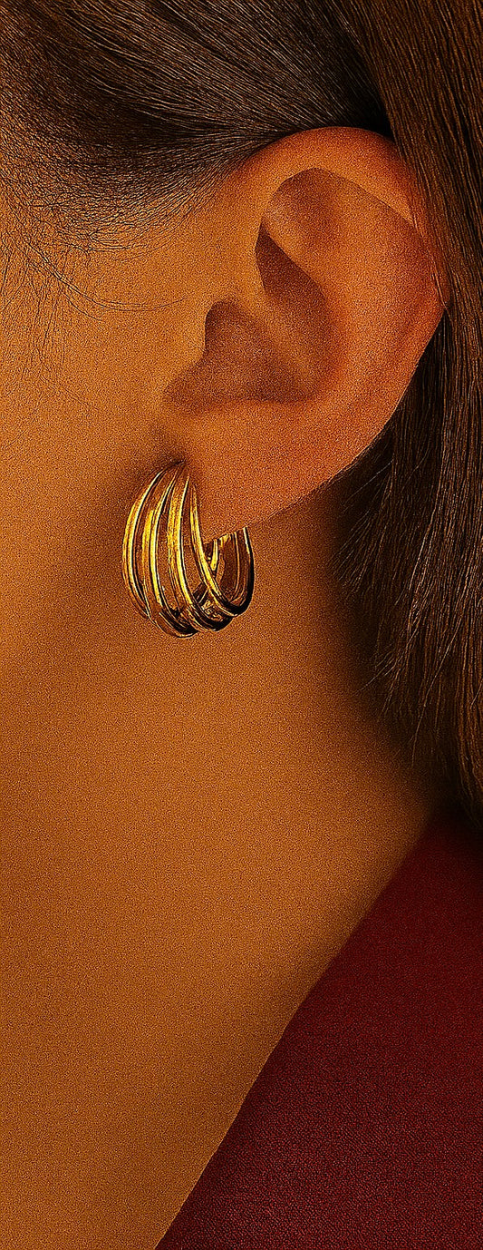 Radiant Arc Layered Hoops