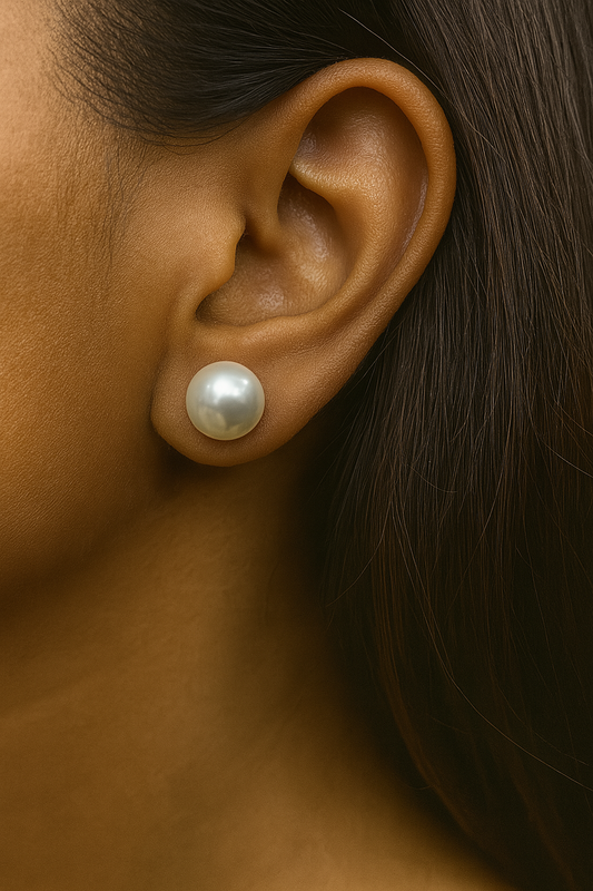 Classic Pearl Stud Earrings
