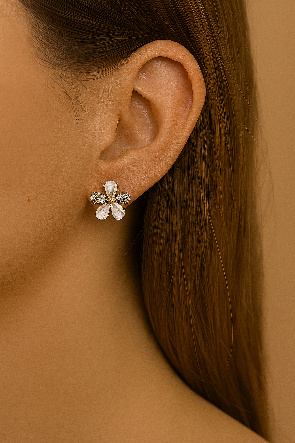 Ivory Bloom Studs