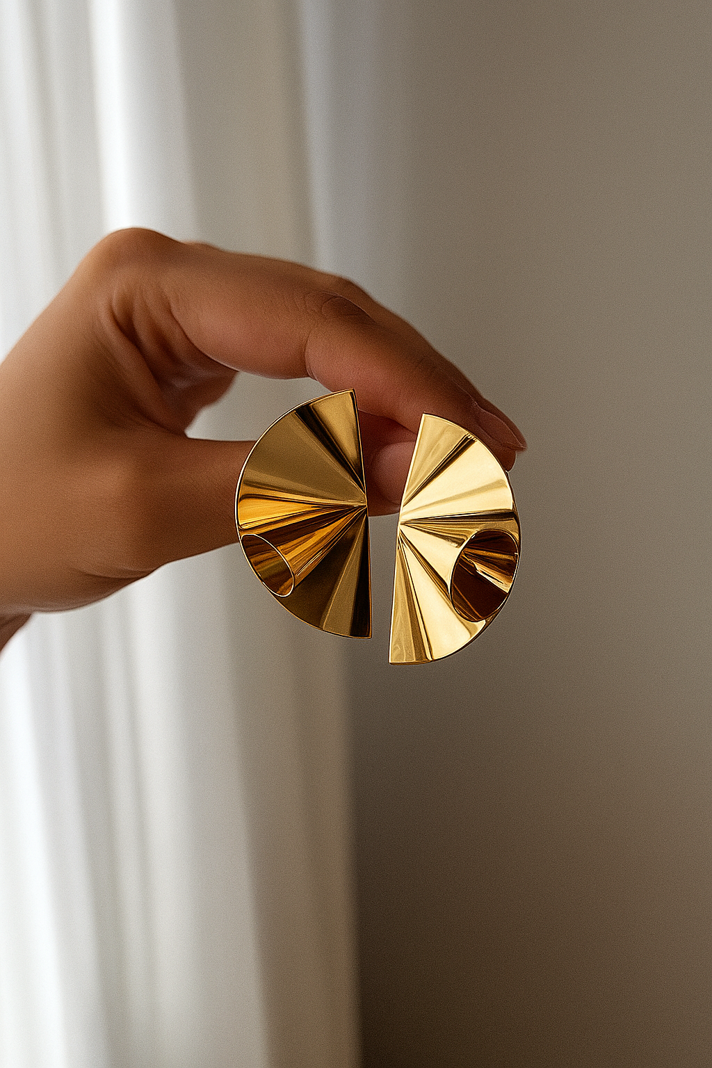 Radiant Fan Drop Earrings