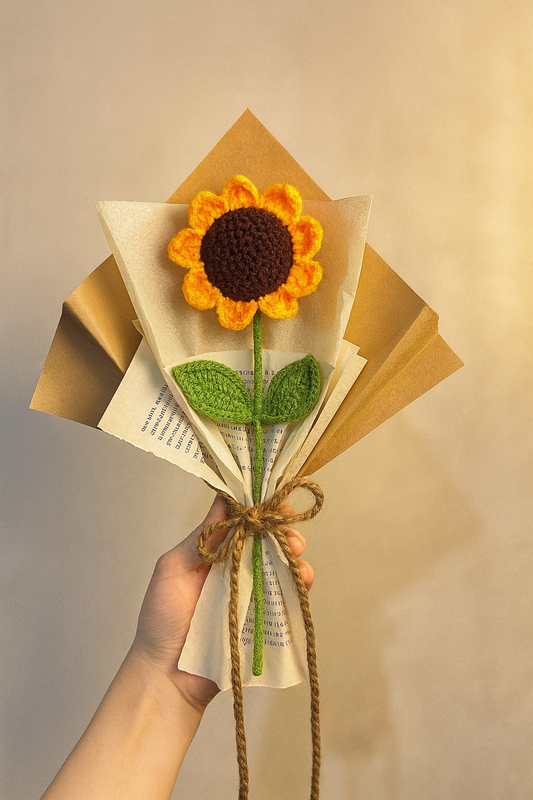 Sunny Crochet Sunflower – Handcrafted Bloom