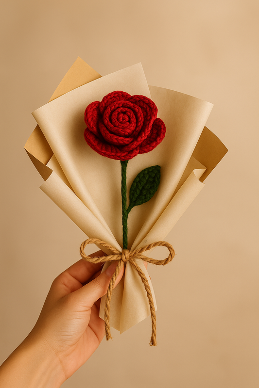 Handmade Crochet Rose