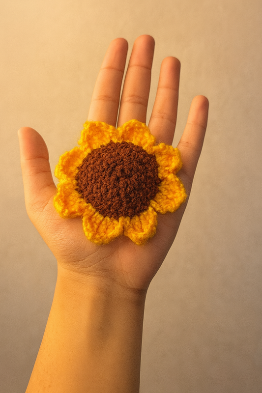 Sunny Crochet Sunflower – Handcrafted Bloom