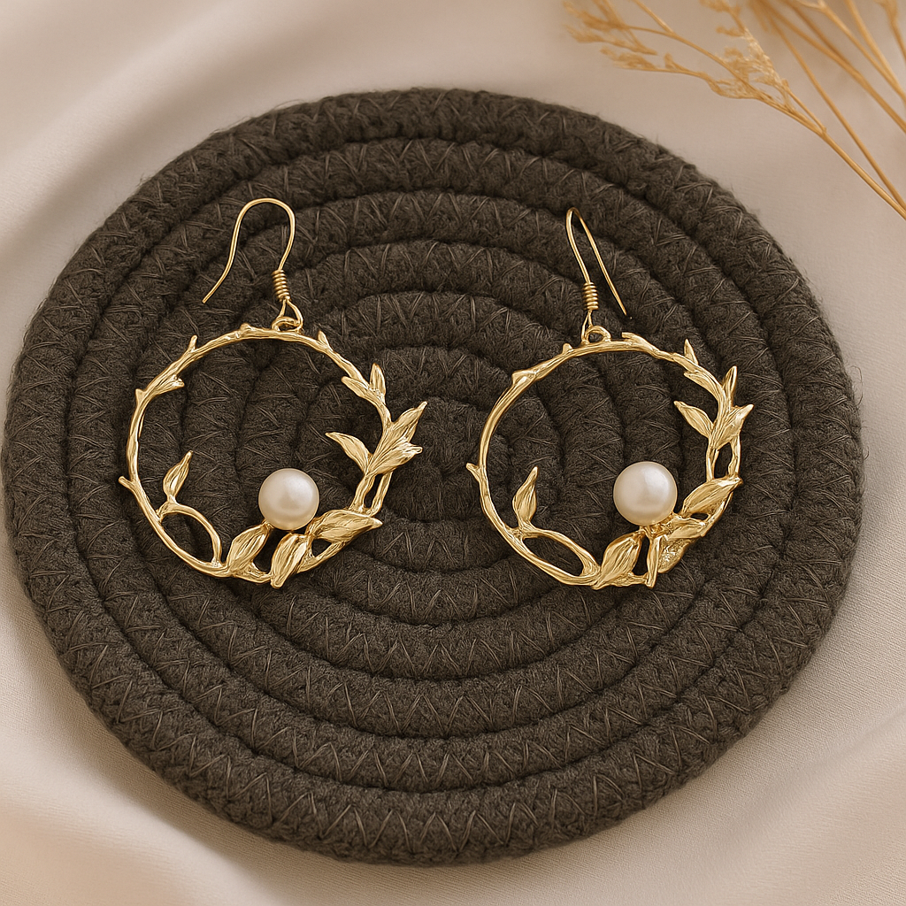 Botanical Pearl Bloom Earrings