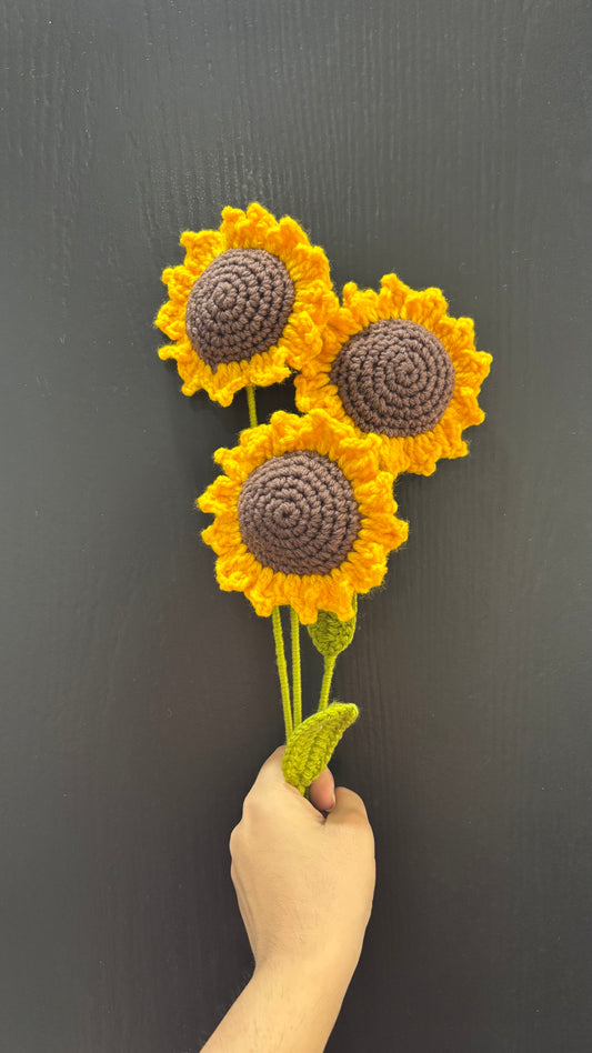 Sunny Crochet Sunflower – Handcrafted Bloom