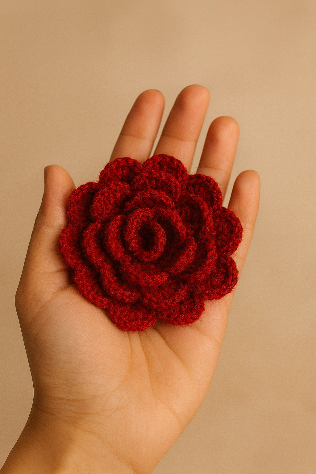 Handmade Crochet Rose
