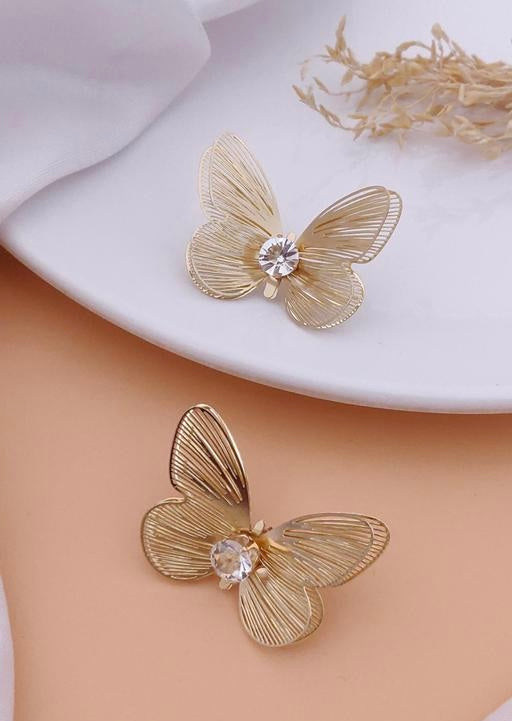 Golden Butterfly Earrings