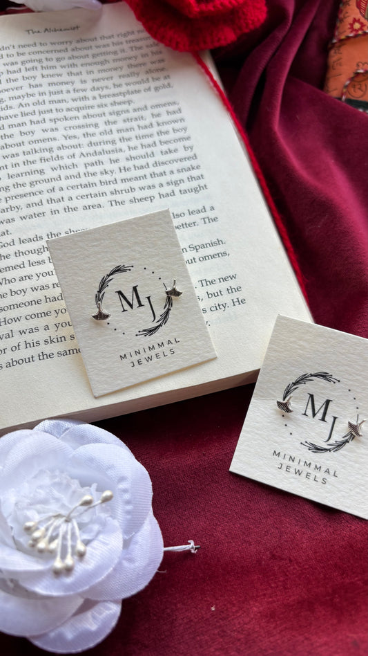 Oxidised Star Stud Earrings