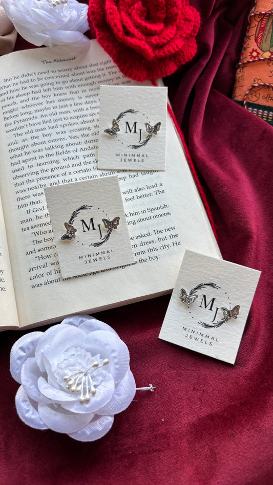 Whimsical Butterfly Studs
