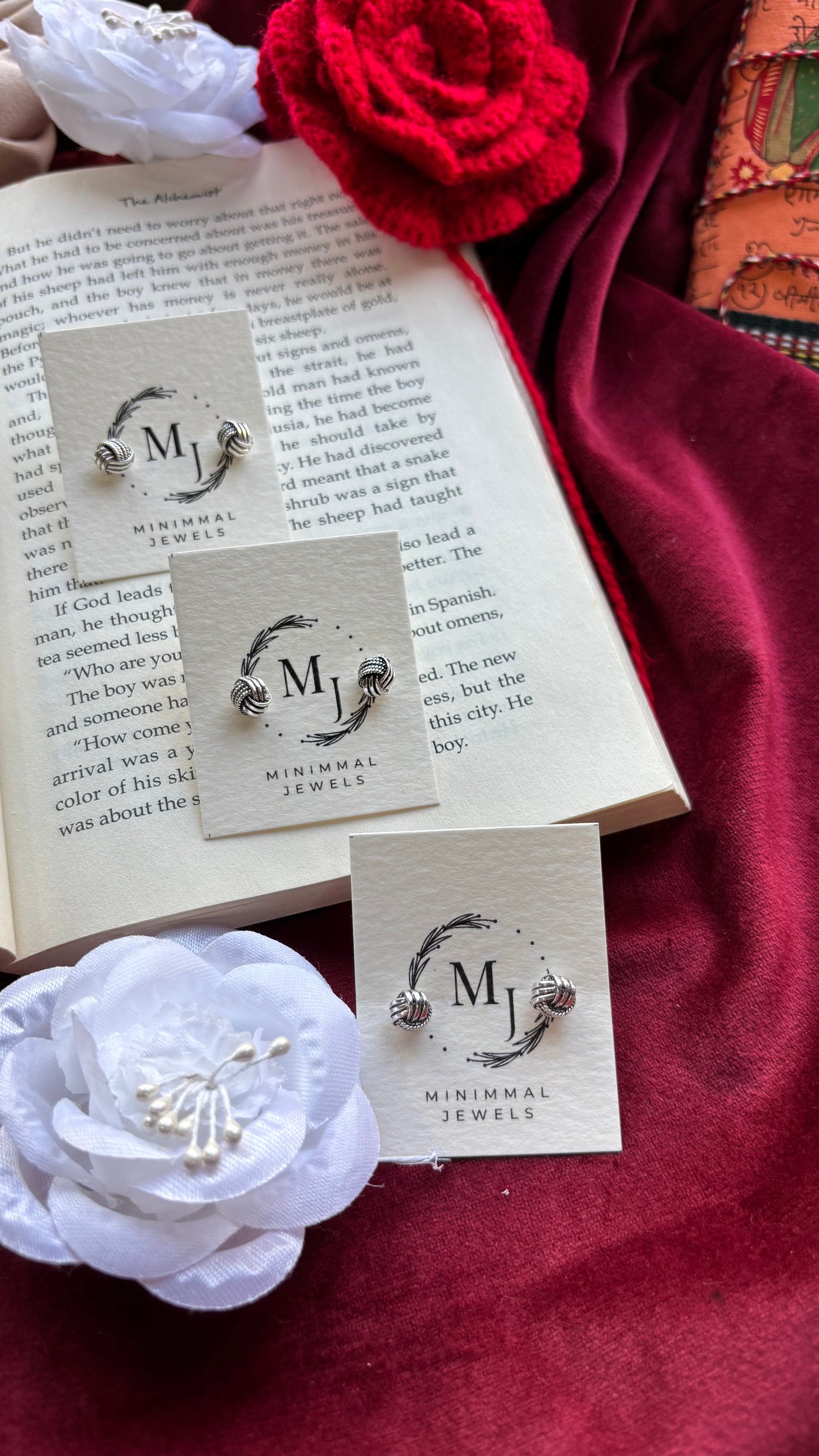 Twisted Knot Stud Earrings