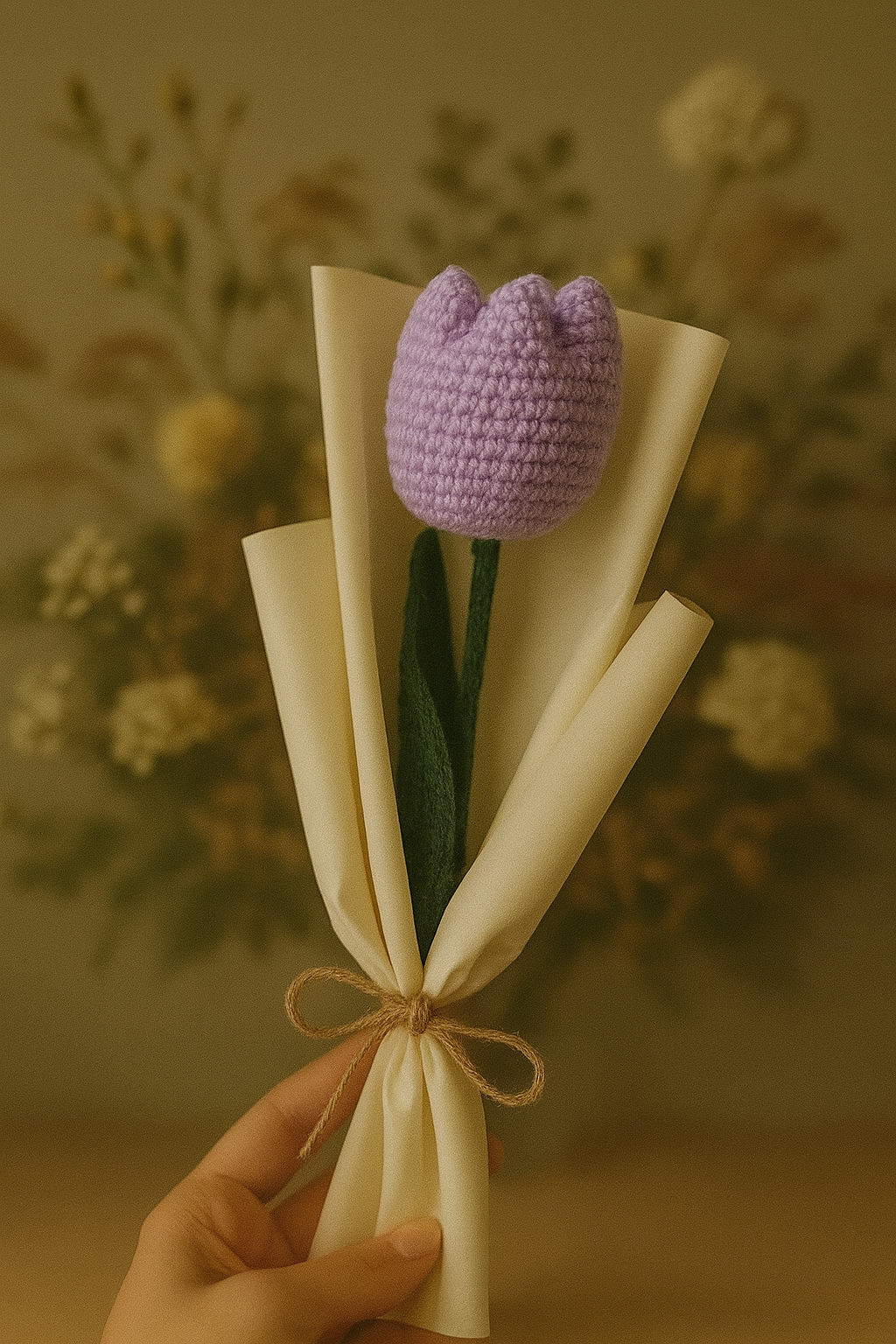 Crocheted Tulip Bloom