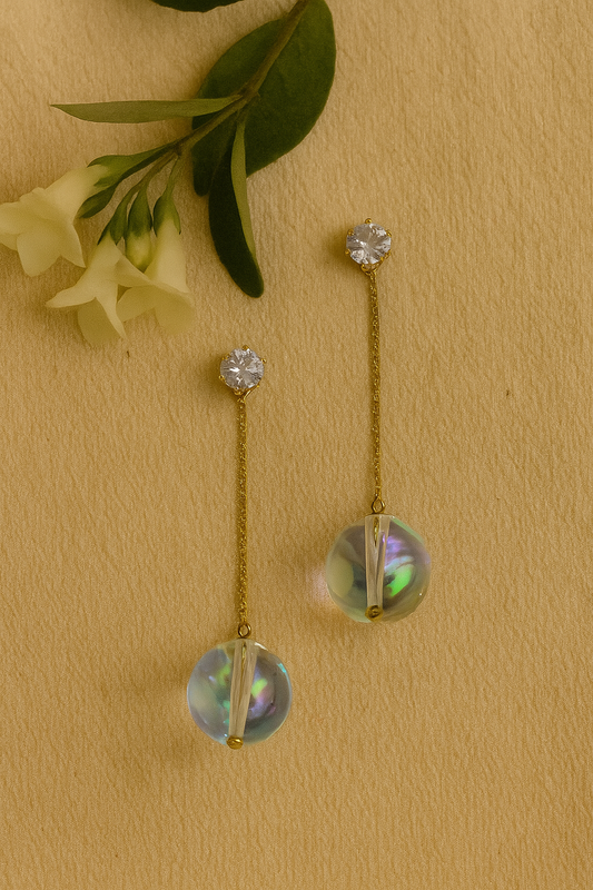 Crystal Drop Illusion Earrings