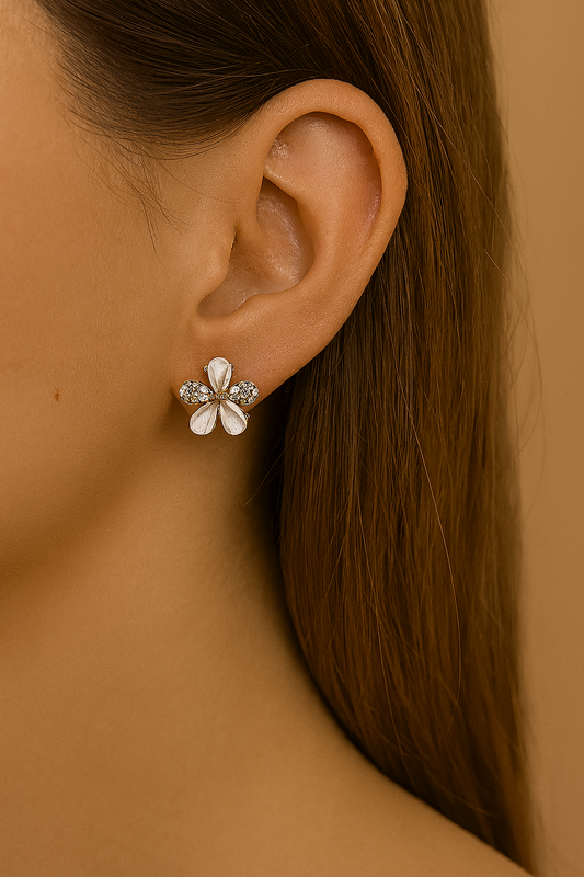 Ivory Bloom Studs