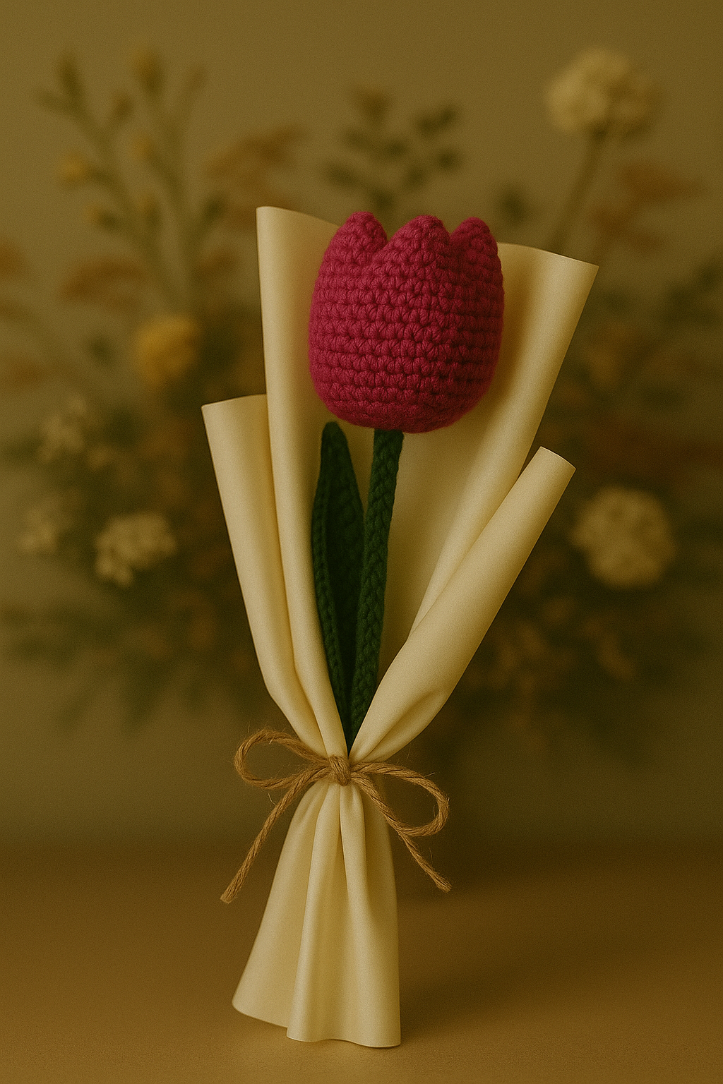 Crocheted Tulip Bloom