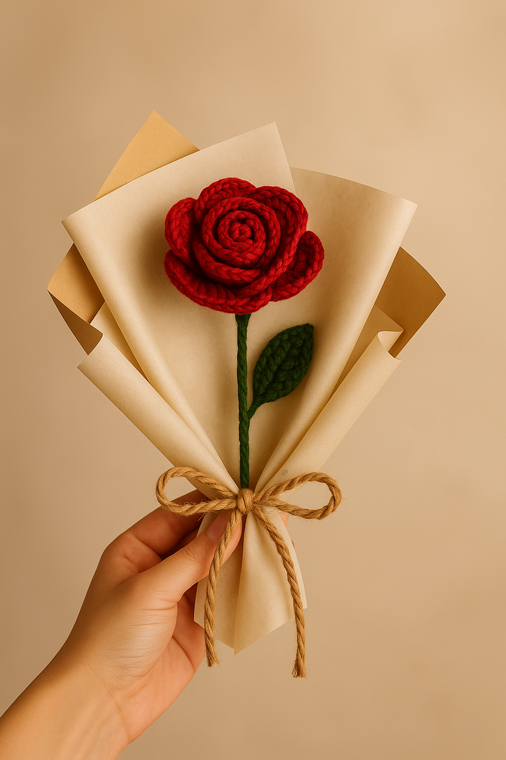 Handmade Crochet Rose