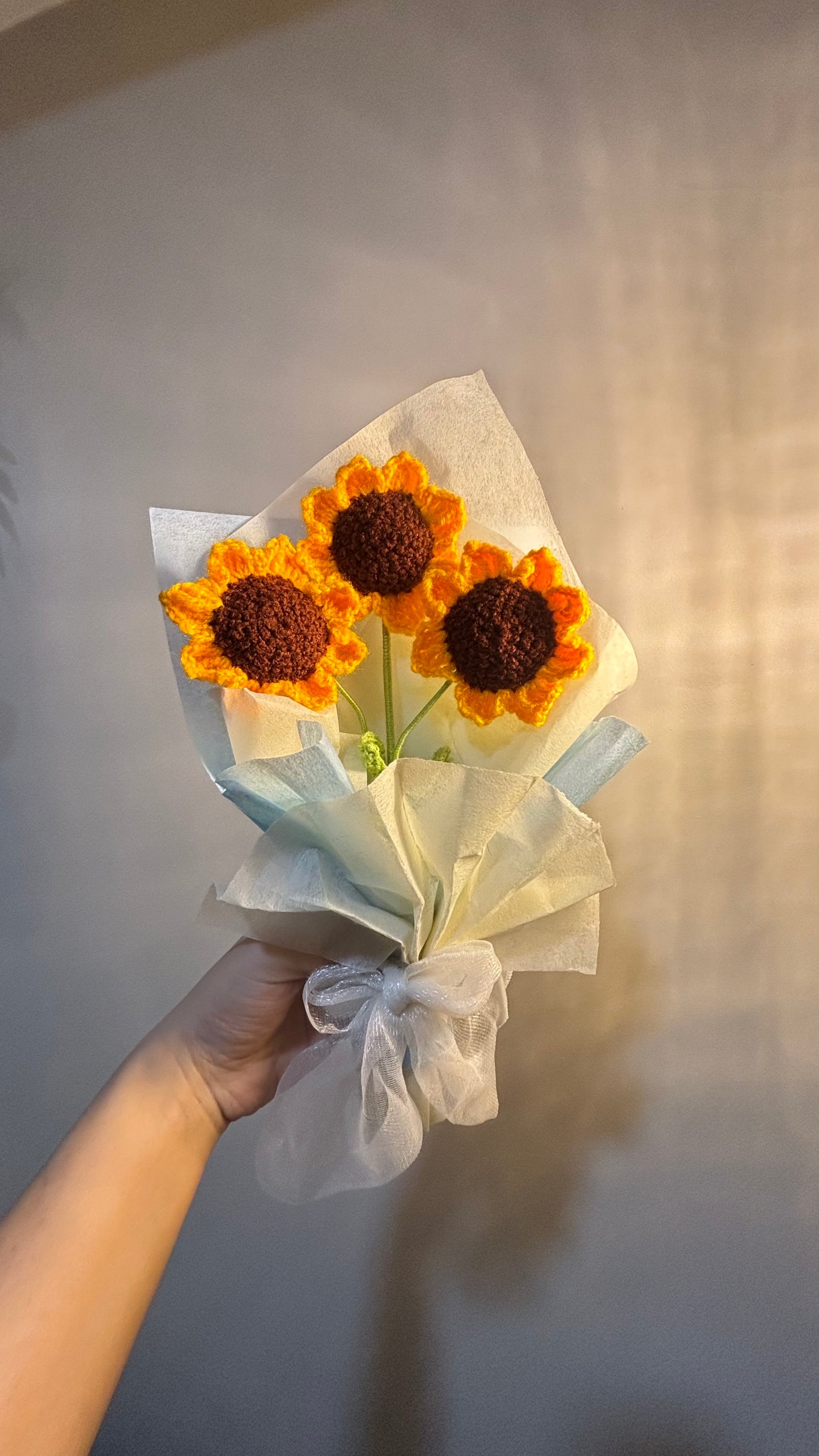 Crocheted Sunflower Bouquet