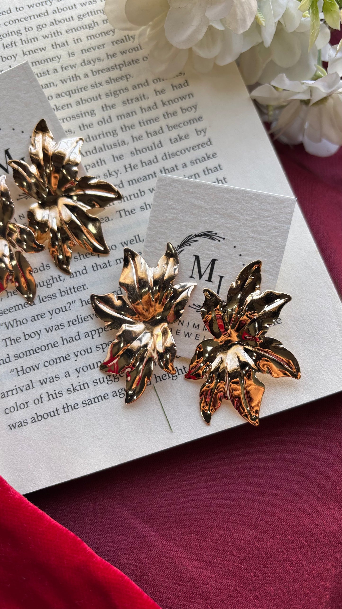 Golden Maple Shine Earrings